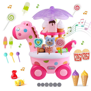 اسباب بازی نوزادی ماشین برقی آب نبات بستنی فروشی مدل زرافه Candy Ice Cream Car _اسباب بازی نوزادی